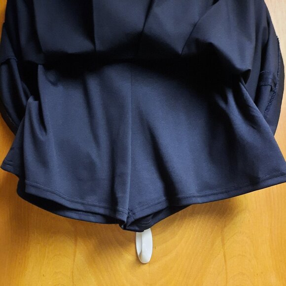 Skort, Classroom Uniforms Navy Pleated Skort with Under-shorts - Picture 3 of 4